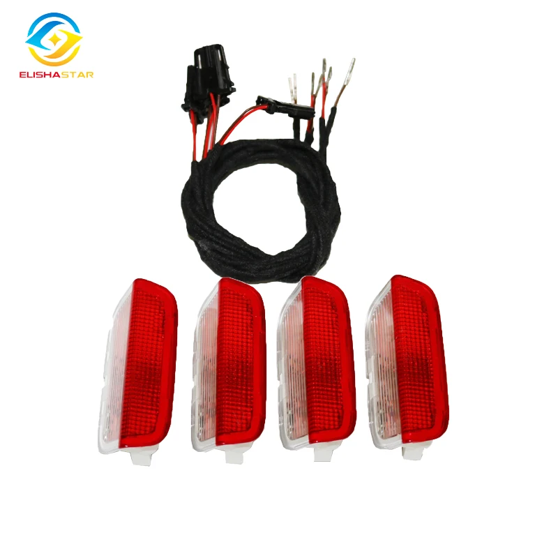 

Предупреждение льная лампа для двери светильник лампа и кабель для Golf Jetta MK5 MK6 Passat B6 B7 CC TIGUAN 3AD 947 411 3AD947411