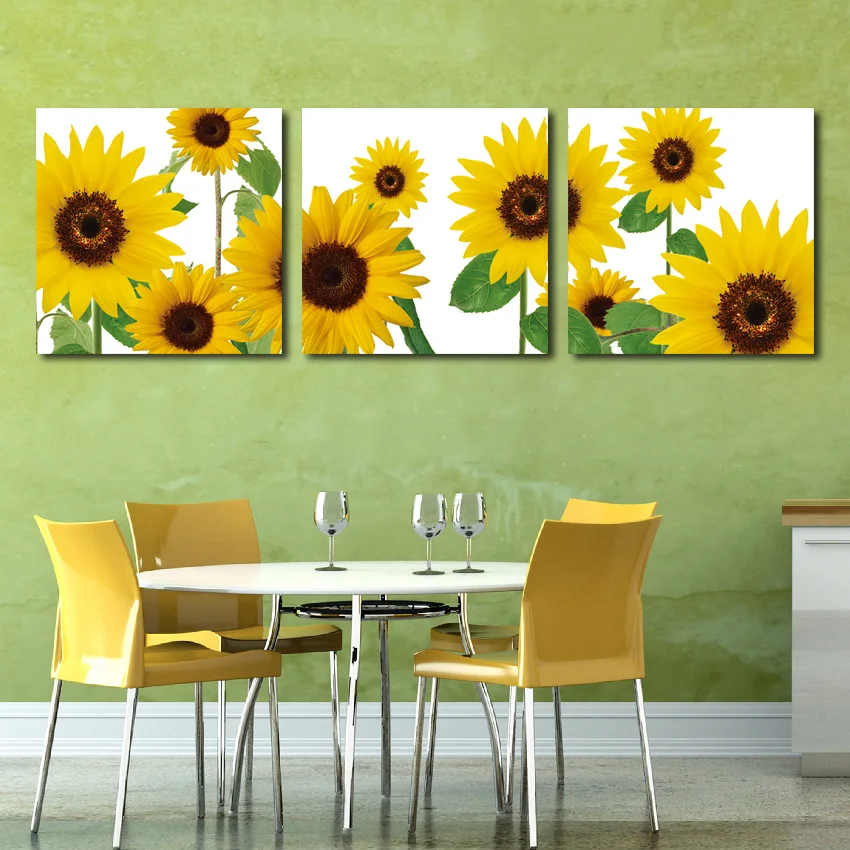 

Sunflowers Yellow Flower Hanging Wall Art Pictures And Prints Canvas Pictures For Living Room Bedroom