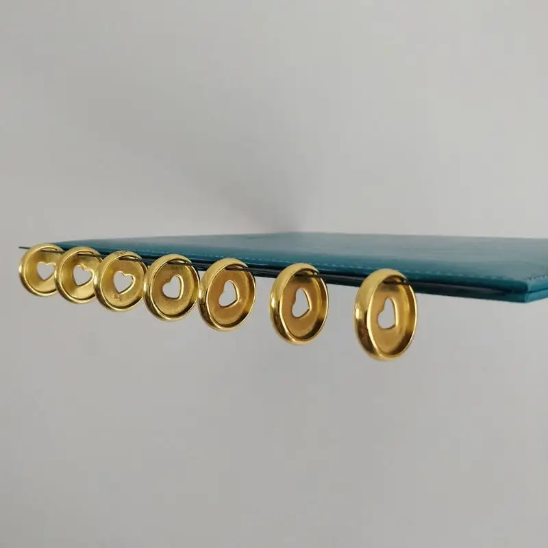 

20pcs 23mm Heart Binder Rings Mushroom Hole Loose Leaf Notebook Notepad Binding R9JA