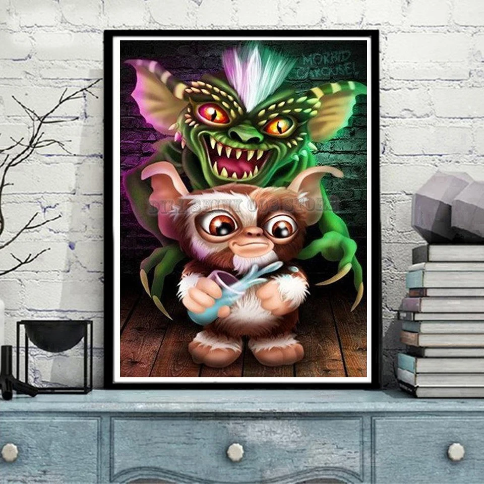 5D DIY бриллиант картина мультфильм полоса и GIZMO GREMLINS Алмазная вышивка крестиком