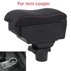 Для MINI Cooper подлокотник коробка Countryman R60 R53 R56 R57 R58 автомобильный подлокотник коробка Передняя модифицированные детали центральный ящик для хранения USB