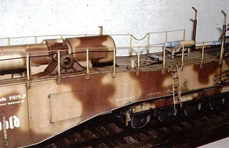 90 см Второй мировой войны немецкая армия K5 поезд пистолет Leopold DIY 3D бумажная карточка модель Конструкторы строительные игрушки Военная Модель