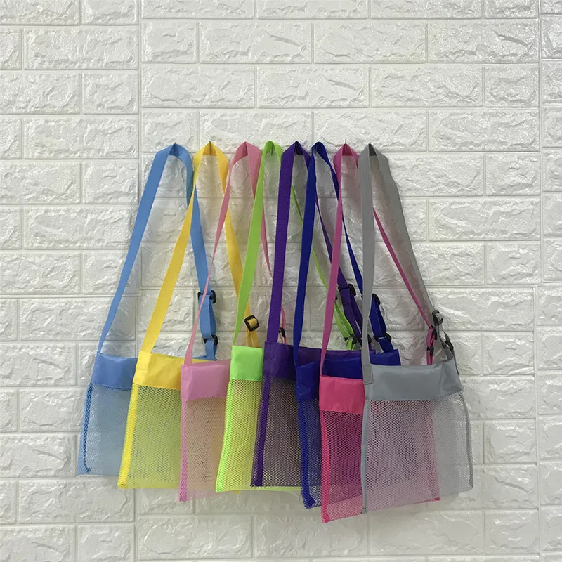 1 шт. детская сетчатая пляжная сумка большая для хранения ракушка вечерние