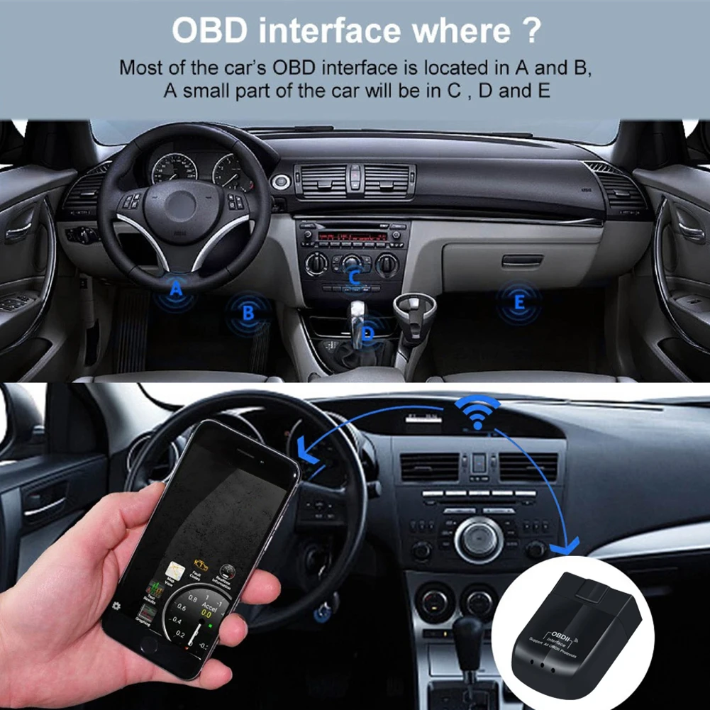 Bluetooth OBD2 Scanner ELM327 OBD2 Code Readeradapter scan tool OBD 2 OBDII Code reader for Android&iOS Car Diagnostic Tool
Bluetooth OBD2 Scanner ELM327 OBD2 Code Readeradapter scan tool OBD 2 OBDII Code reader for Android&iOS Car Diagnostic Tool