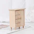1:12 миниатюрный деревянный кукольный домик шкафчик мебель ручной работы модель Декор Миниатюрные Мини-шкафы