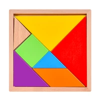 tangram jigsaw puzzle shapes wood geometric solids childrens toys homeschool supplies educational montessori baby wooden blocks