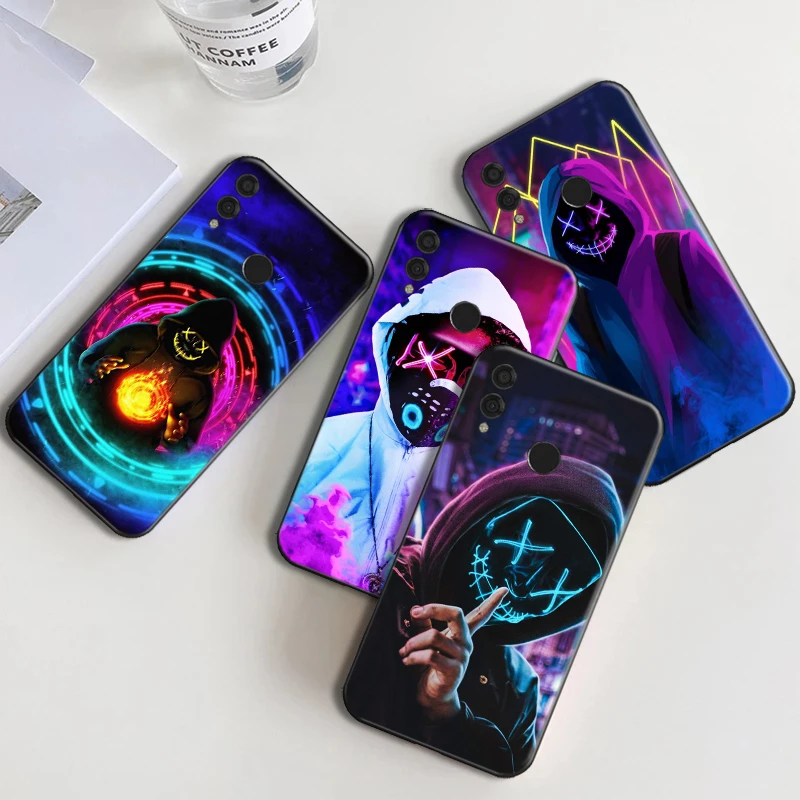 

Cool man Phone Case For Huawei Honor 7X 8X 8C 9 V9 9X 9X Lite 9 Lite 10 V10 10i 10 Lite 10X Lite V20 Painting Soft TPU Black