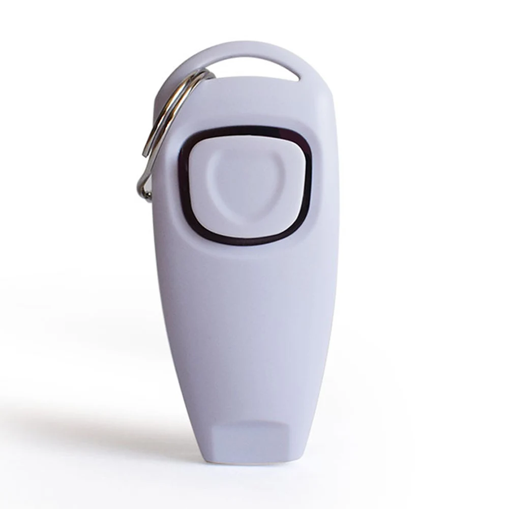

New Combo Dog Clicker & Whistle - Training,With Key Ring,White can CSV