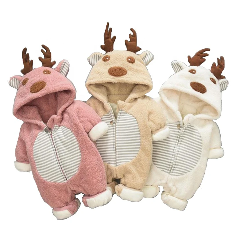 

Baby Autumn And Winter Clothing Plus Velvet Thickening Climbing Clothes 2021 New