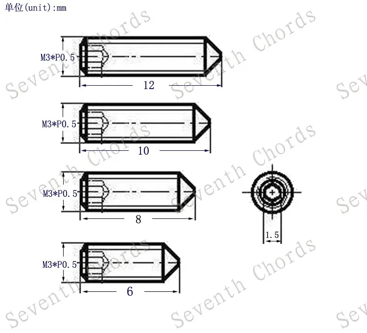 12 pcs elektrische gitarre bass brücke string sattel höhe einstellen hex schrauben tremolo brücke hexagon schraube m3 6mm 12mm free g