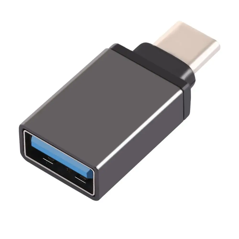 gray Usb type C OTG адаптер USB 3,1 к USB 3,0 OTG type-C конвертер для Macbook samsung S10 s9 huawei USB-C разъем - Цвет: gray