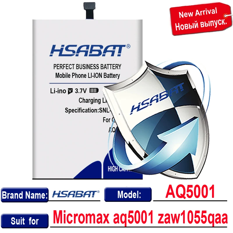 Оригинальный сменный аккумулятор HSABAT 3900 мАч для мобильного телефона AQ5001 Для Micromax