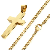 personality trendy single cross pendant necklace temperament jewelry accessoires