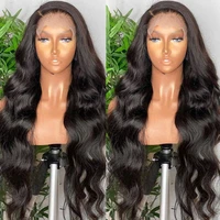 28 30 inch body wave lace front human hair wigs 150 density pre plucked remy brazilian 5x5 closure wig for women
