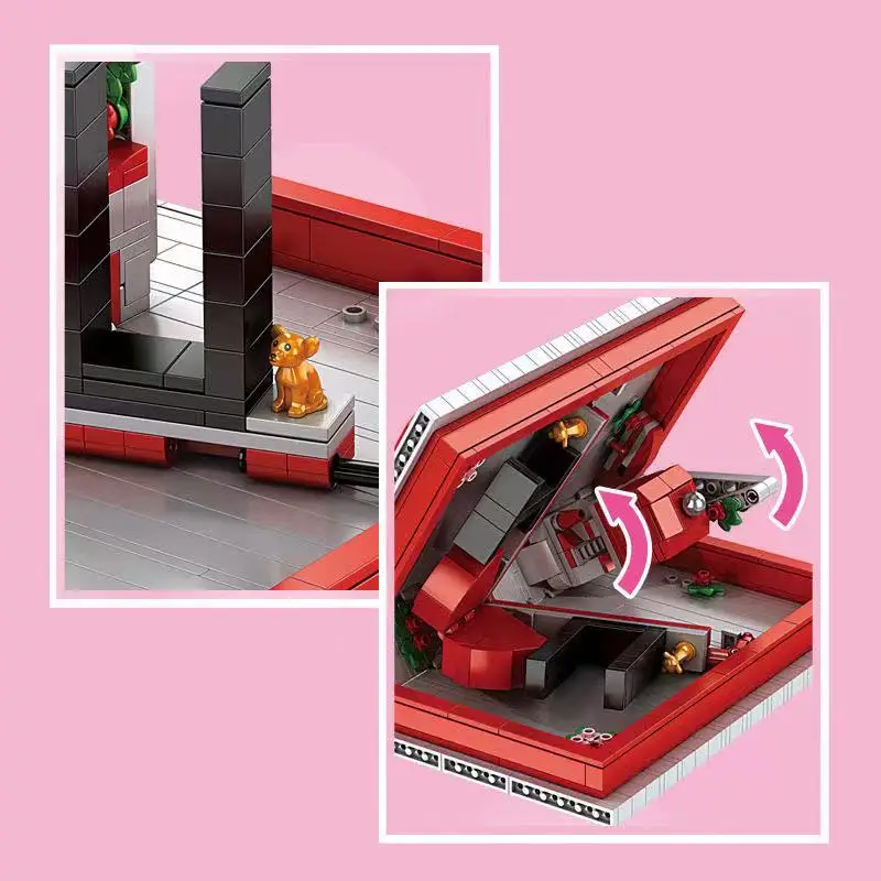 

Love 520 Creative Building Blocks Fit Lepining Idea Bricks The Romantic Story Book Model Toys For Children Valentines Gifts