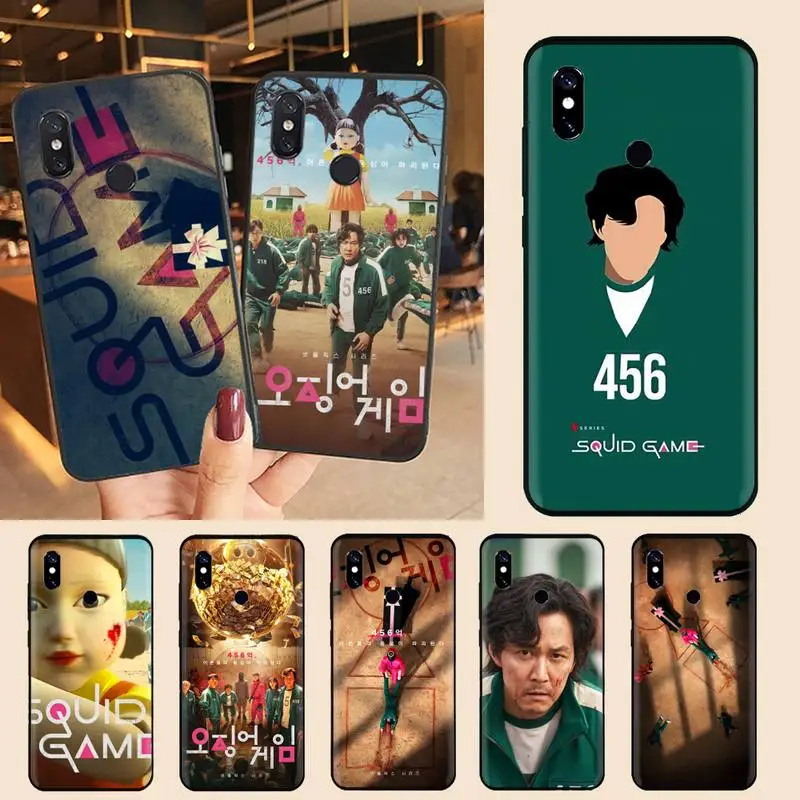 

Squid Game Round Six TV series Phone Case For Xiaomi Redmi note 7 8 9 t max3 s 10 pro lite Luxury brand shell funda coque