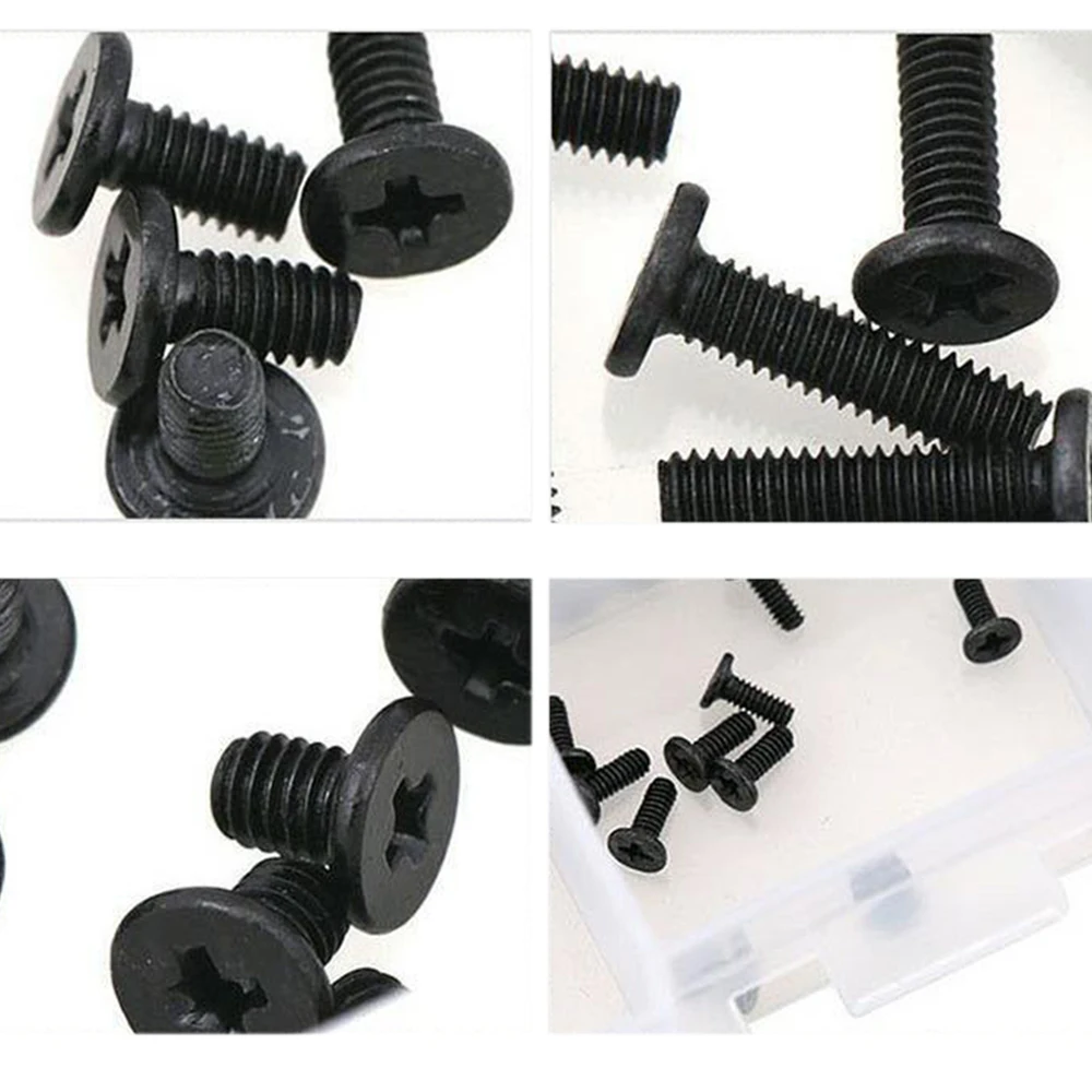 

Small screw combination M1 M2 M3 carbon steel flat round head screw bolt classification kit, can be used for notebook computers