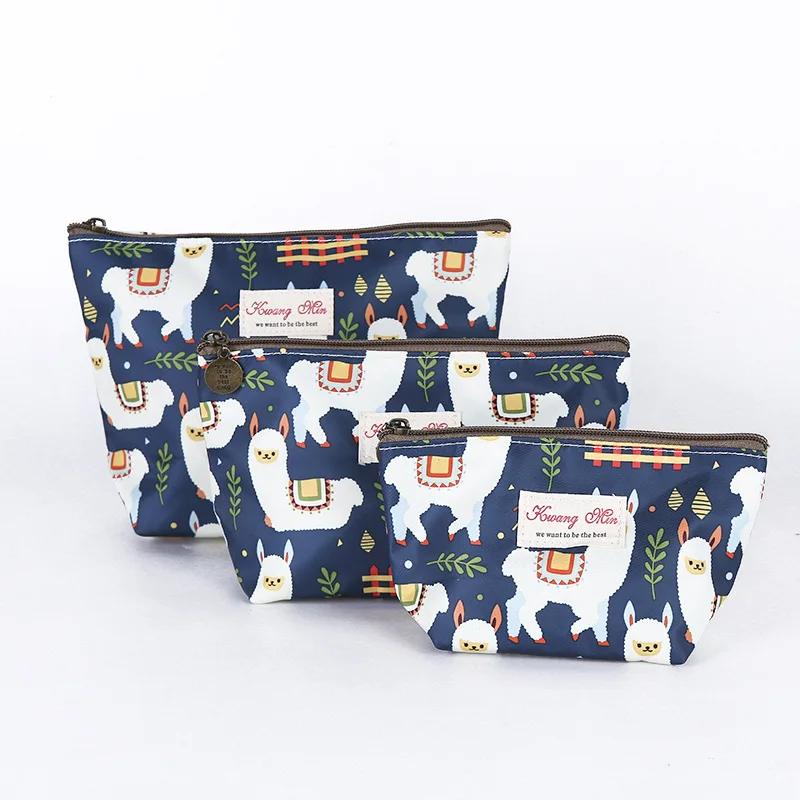 2019 креативные косметички на молнии Цветочный декор косметичка для путешествий