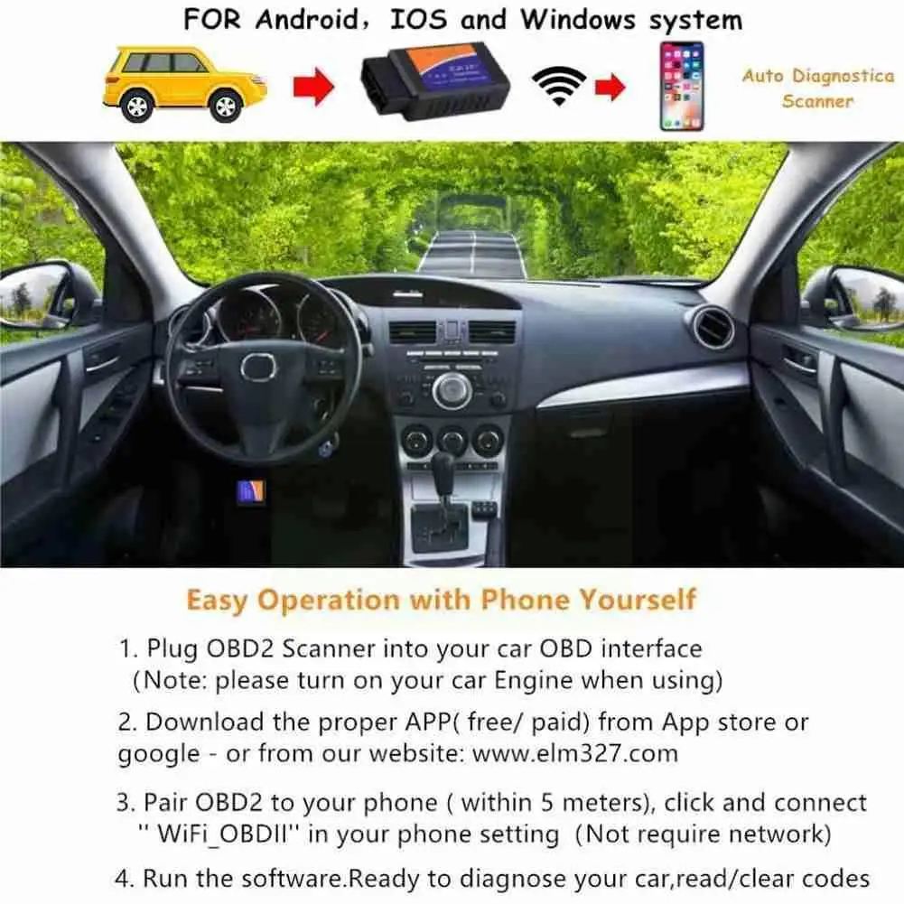 

OBD2 ELM327 V1.5 Bluetooth Adapter With PIC18F25K80 Automotive Scanner Car ELM OBD Auto Diagnostic 327 Reader 2 OBDII Code U9M3