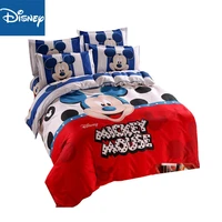 disney mickey minnie mouse cartoon bedding set full queen double size children duvet cover set for kids pillow cases hot sale