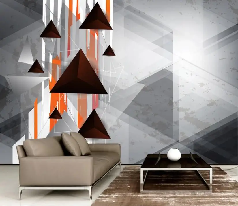 

Customize Modern Minimalistic Geometry Background wall 3d Wallpaper For Kids Room Living Room Bedroom Wallpaper Roll