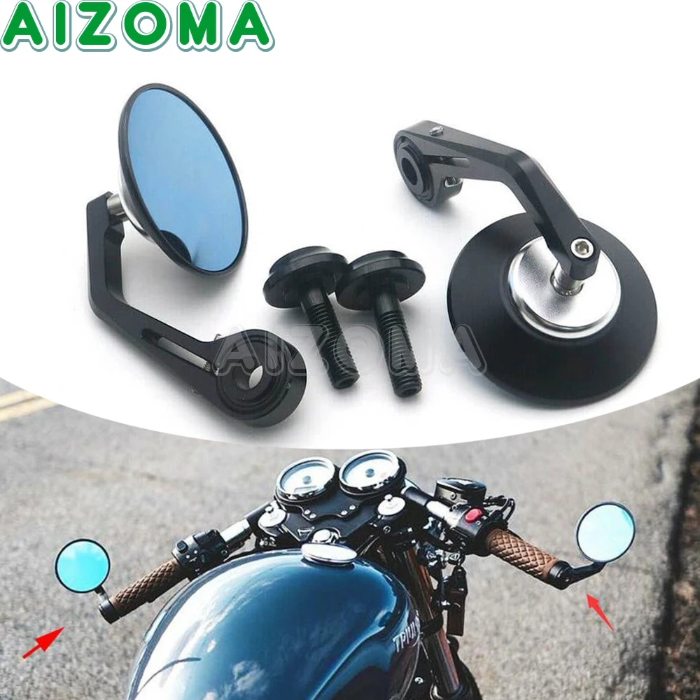 

CNC Round Bar End Rear Mirrors Motorcycle Scooters Rearview Mirror For BMW R nineT r nine t Scrambler Urban F800R HP4 S1000 RR