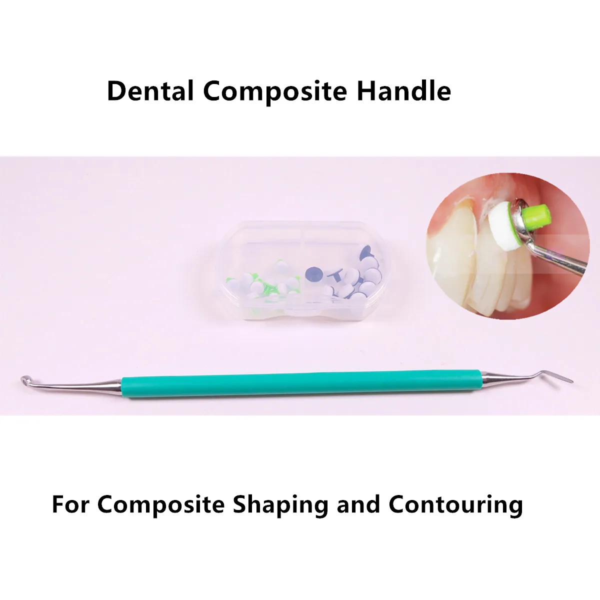 

Dental Composite Resin Mixing Spatula Trimmer Light Cure Handle Molding Foam Pads Optrasculpt Restorative Filling Instruments