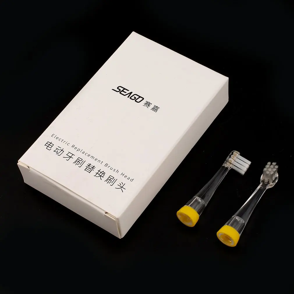 

2 шт. сменные насадки для зубных щеток Seago SG-811 детская зубная щетка для полости рта гигиеническая гигиена мягкие нейлоновые щетинки Dupont