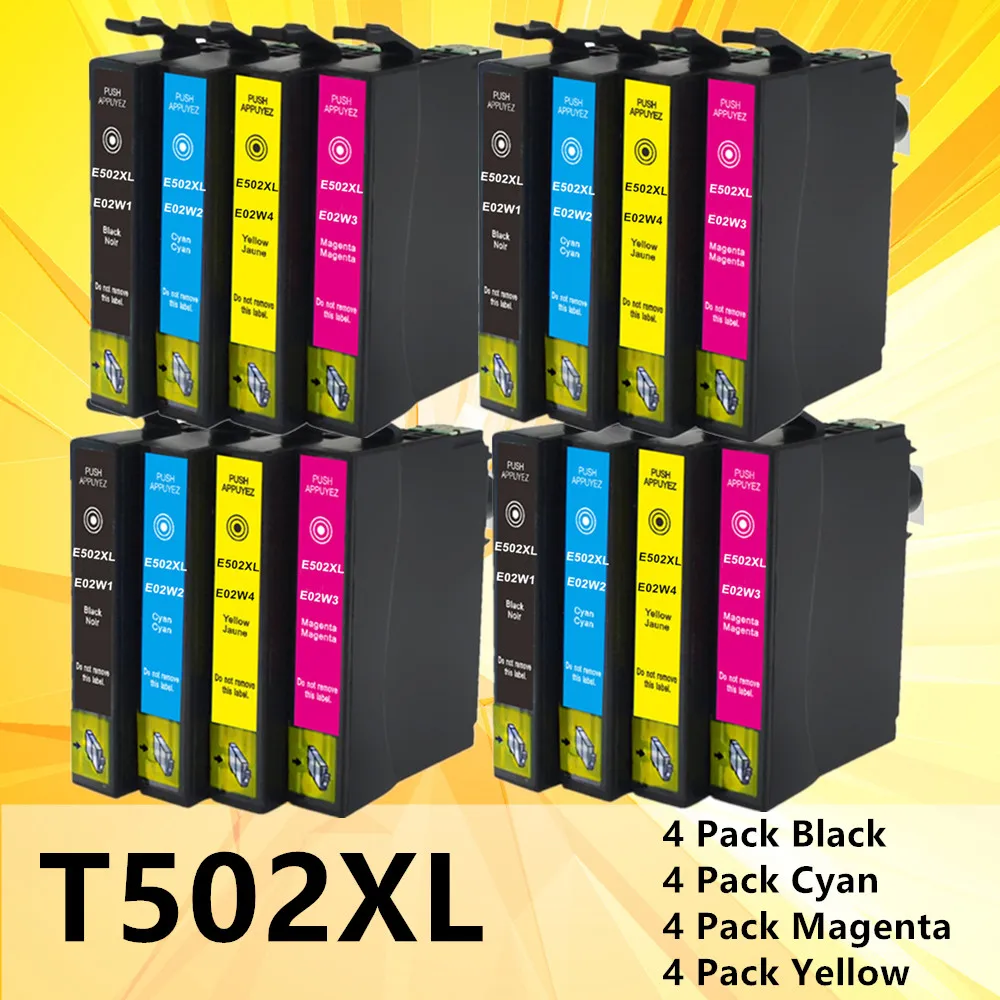 

T502XL for Epson 502XL T502XL 502 XL ink cartridge for Epson Expression Home XP-5100 5105 2860DWF 2865D printer cartridges
