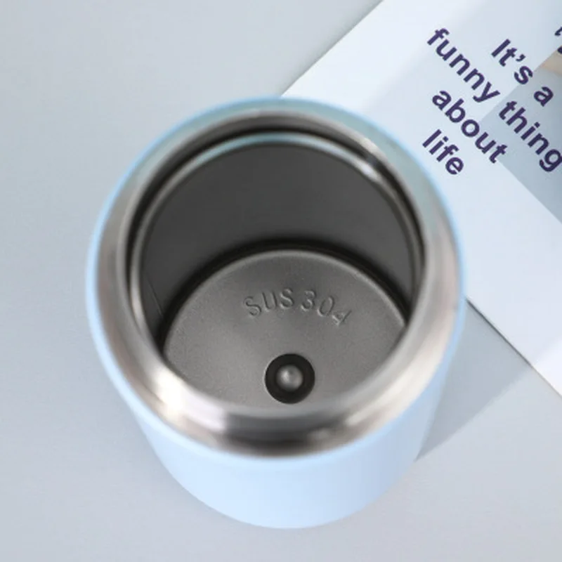 

Creative New Stainless Steel Korean Straight Vacuum Flask Bouncing Cover Portable Student Couple Cup Outdoor Water Cup Gift Cup