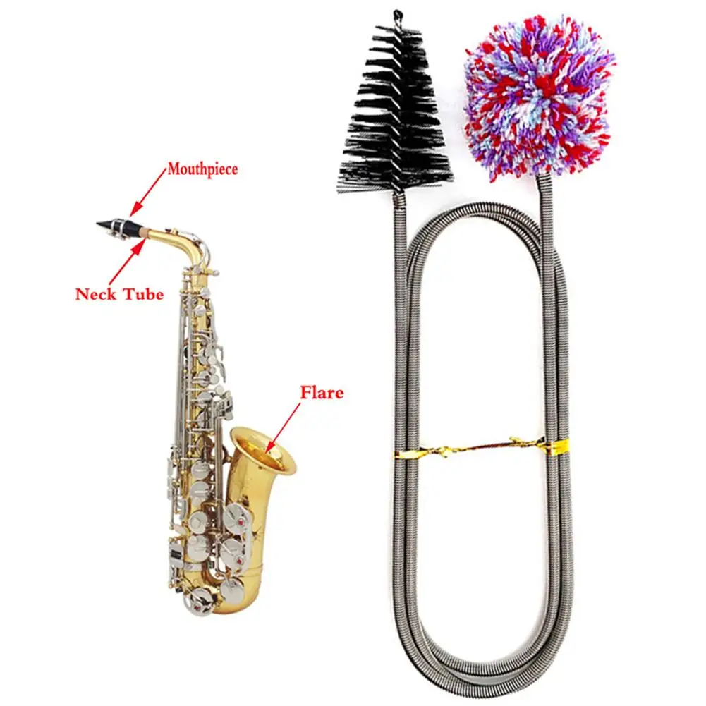 

Saxophone cleaning brush Double-headed dual-purpose multi-purpose cleaning brush 90cm