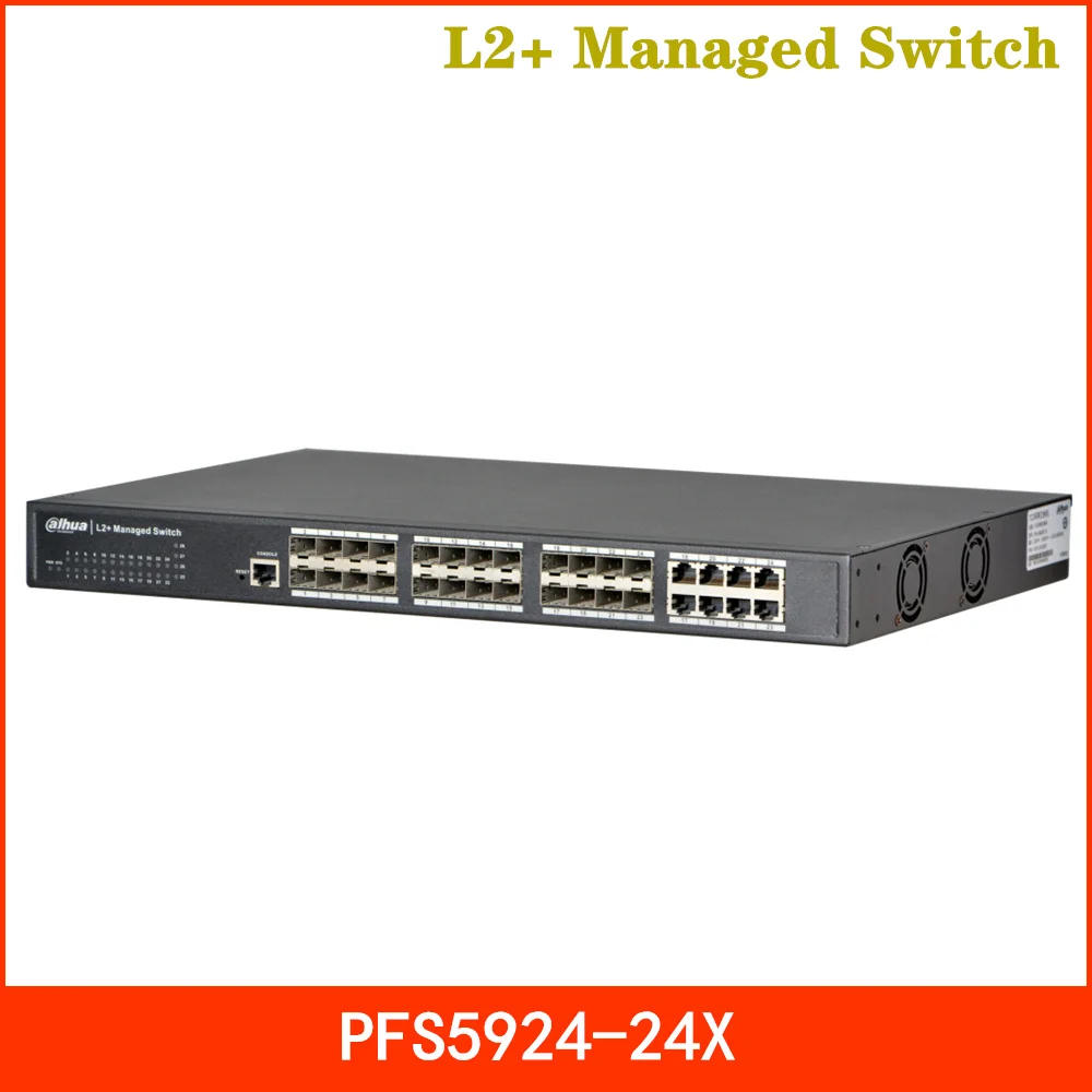 

Dahua PFS5924-24X L2+ Managed Switch Perfect Reliability Protection Mechanism Powerful Processing Capacity Perfect Security