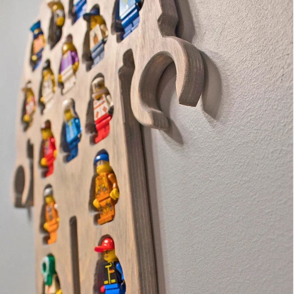 Estante de madera para almacenamiento de juguetes, estanter&iacute;a de pared para guarder&iacute;a, dormitorio de ni&ntilde;os, Robot, regalo de Navidad-2