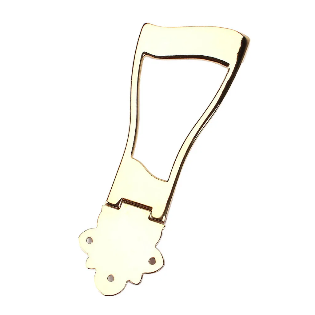 Metal 6 Strings Jazz Guitar Bridge Tailpiece Replacement for Hollowbody Archtop Gold | Спорт и развлечения