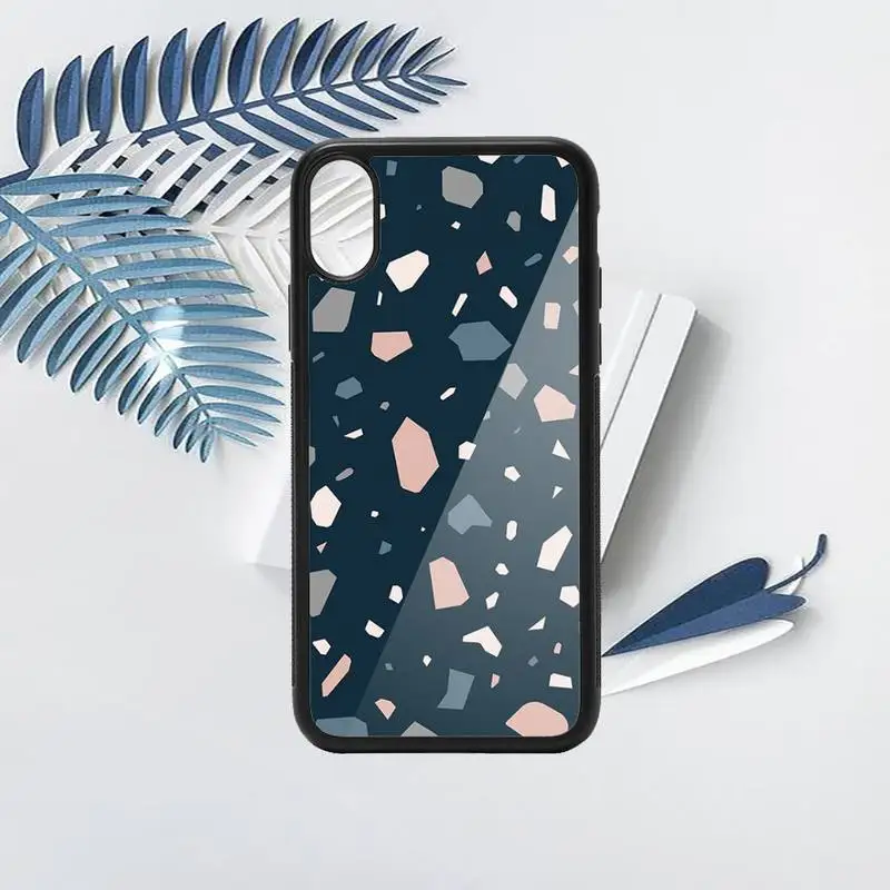 

terrazzo seamless pattern Phone Case PC for iPhone 11 12 pro XS MAX 8 7 6 6S Plus X 5S SE 2020 XR