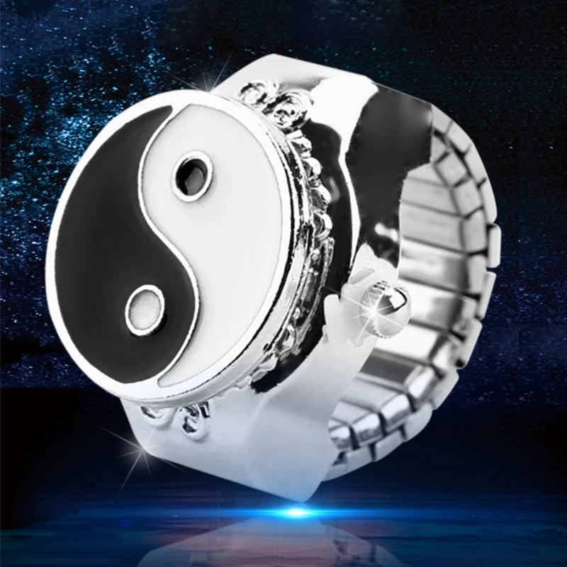 

Women Dial Quartz Analog Finger Ring Watch Elastic Gift Fashion Creative Stainless Steel Luxury Free Shipping Items for Women
