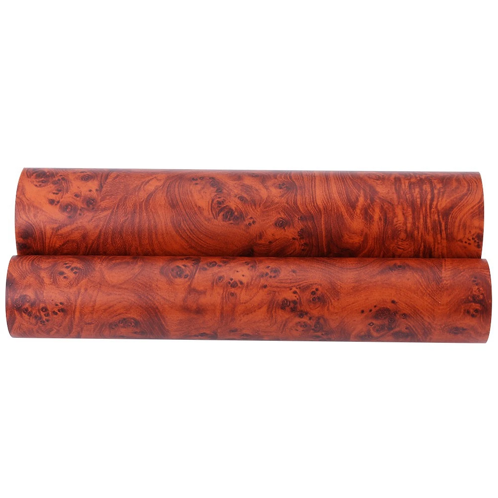 

1 Roll Car Interior Film Stickers Vintage Style Back Self-Adhesive PVC Wood Grain Textured Car Interior Film Panel Wrap Stickers