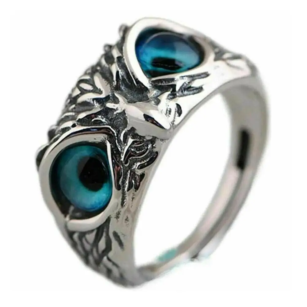 

2021 Vintage Bohemian Style Women's Party Jewelry Hot Sale A Owl Open Ring For Women Girls Gifts