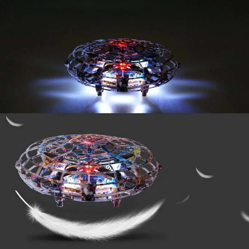 

Drone Quadcopter Rechargeable Flying Toy Remote Control Aircraft Game with LED Light B2Cshop