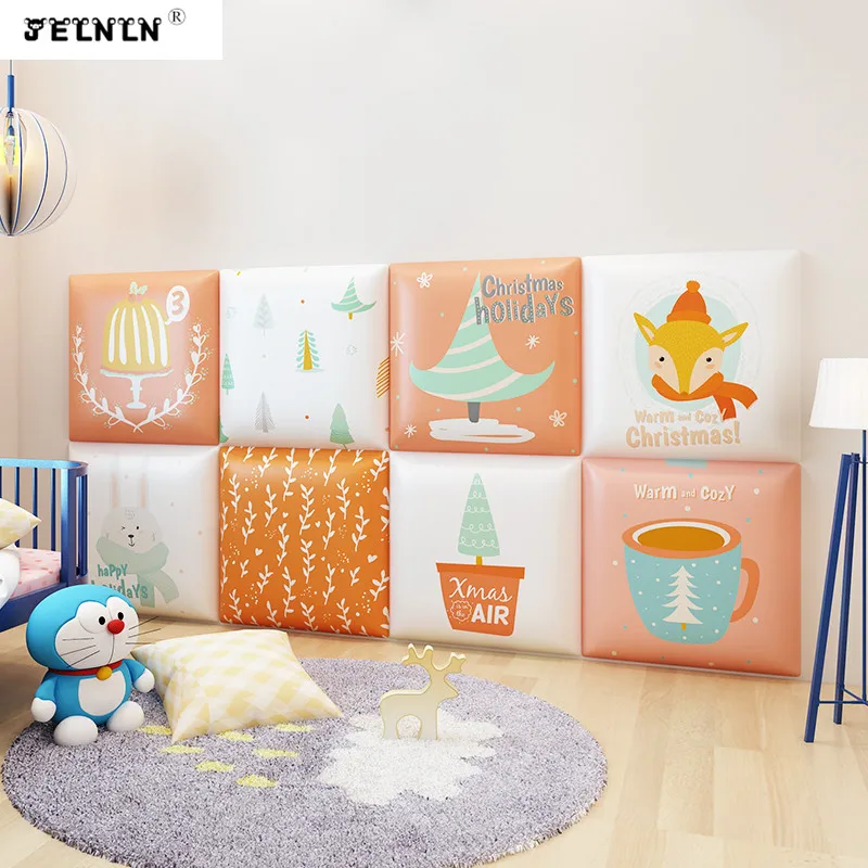 

Cartoon cake pattern household crash wall sticker children's soft pack bedroom dormitory room bedside decorations wall sticker