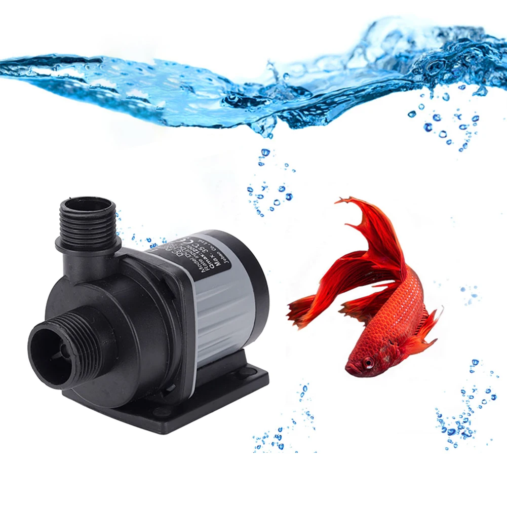 

DC 24V DCS 1200/2000/3000/4000 EU US Plug High Lift Submersible Pump Fish Tank Mute Controllable Flow Water Pump