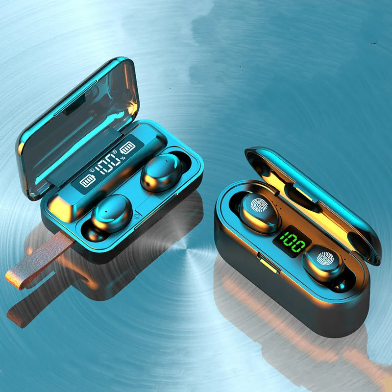 

F9-5 in-ear wireless Bluetooth headset binaural cross-border TWS touch 5.0 sports Bluetooth headset