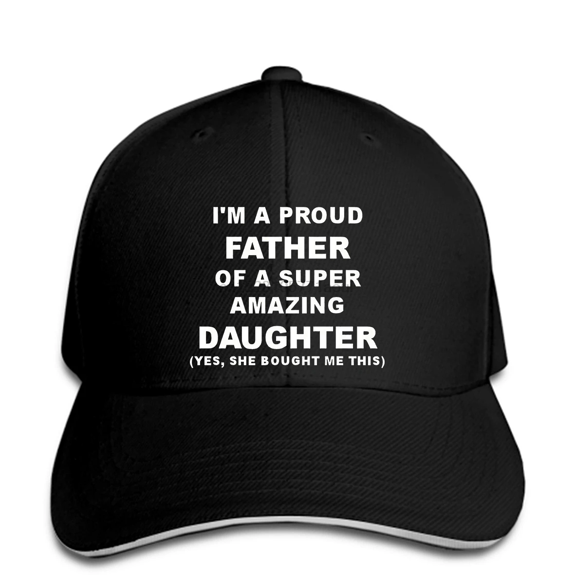 

Baseball cap NEW MENS FATHER DAY PROUD FATHER OF A SUPER AMAZING DAUGHTER FUNNY GIFT snapback