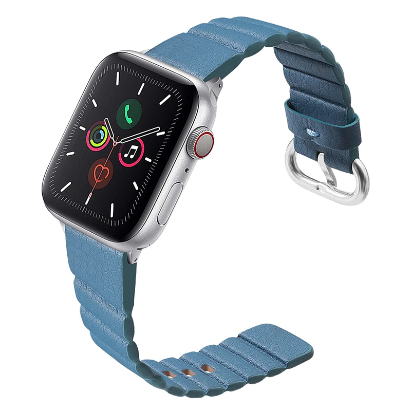 Ремешок для часов Apple Watch 42 мм 38 мм 40 мм 44 мм ремешок из натуральной кожи для iWatch серии 5 4 3 2 1