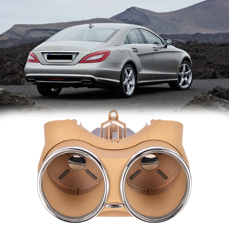 

Car Center Console Water Cup Holder Bracket DUAL Drink Holder for Mercedes Benz CLS Class C219 2006-2011 21968004148K67