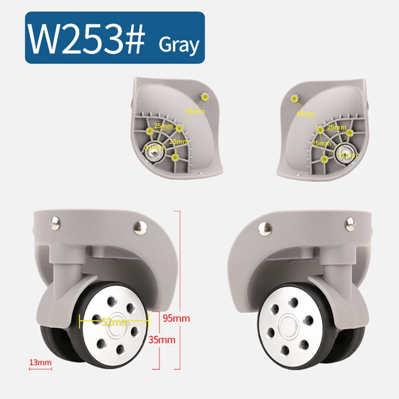 Trolley case, universal wheel, accessories, password, suitcase, wheel, roller, roller repair, shock absorption 20 inch 26 inch