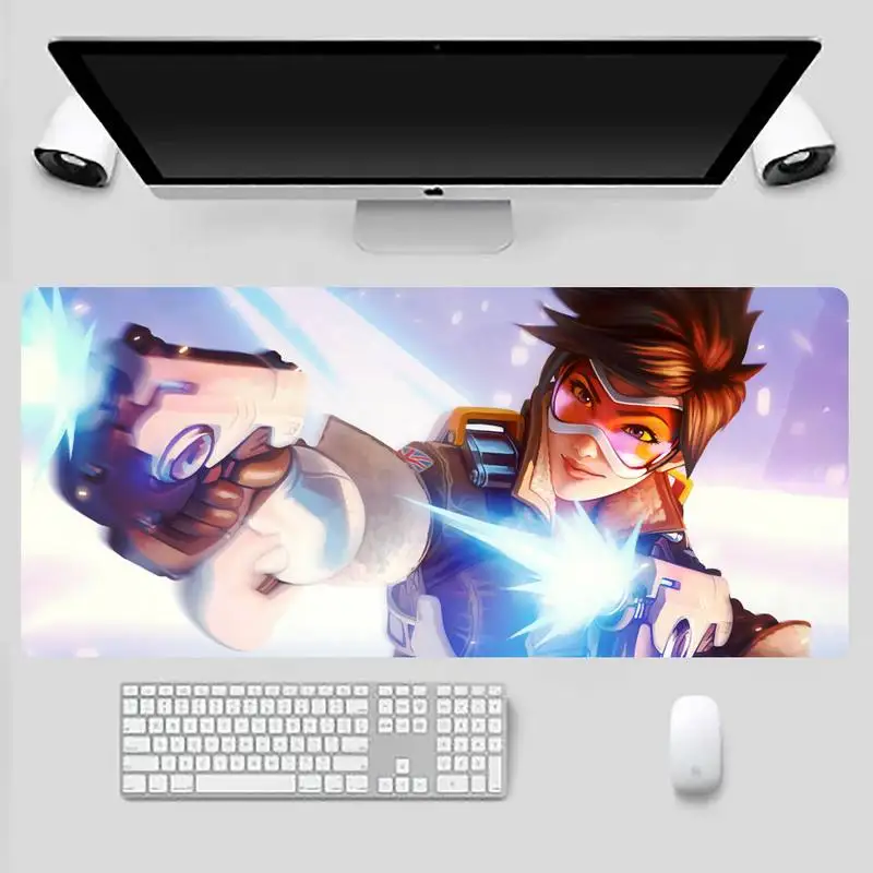 

overwatchs Gamer Speed Mice Retail Small Rubber Mousepad Game Office Work Mouse Mat pad X XL Non-slip Laptop Cushion mouse pad
