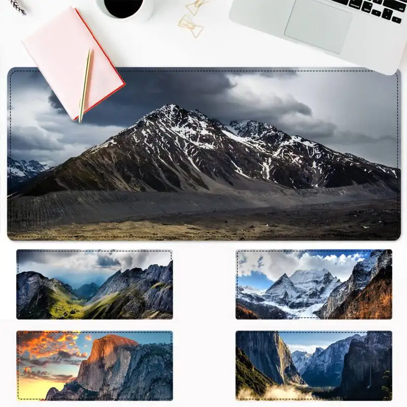 

Lock Edge Travel Snow mountain white clouds Mouse Pad Gaming MousePad Big Mouse Mat Desktop Mat Computer Mouse pad For Overwatch