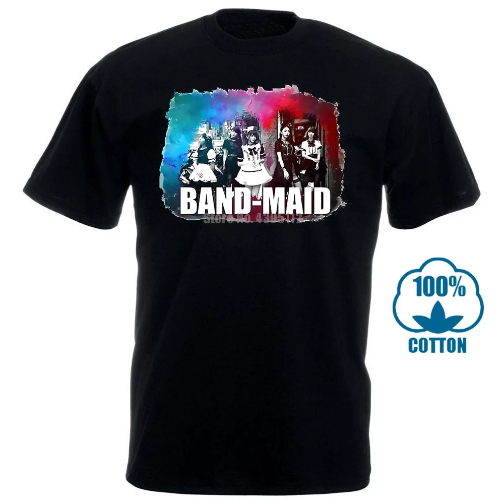 Группа горничной футболки японский рок группа Мику кобато S M L XL 2XL 3XL футболка