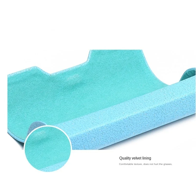 

Clamshell Retro PU Rectangular Frame Glasses Case Solid Fashion Glasses Case 2020 New Retro Small Fresh Female Mirror Box Trendy